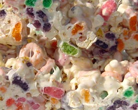 Marshmallow Fruit Loops Treats